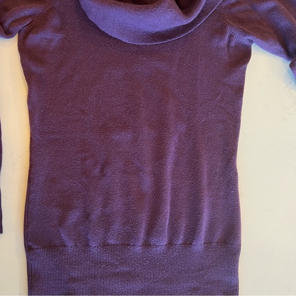 French Connection Cowl Neck Sweater, purple, size XS - Picture 8 of 10